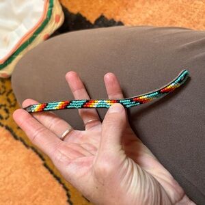 Colorful Beaded Leather Bracelet